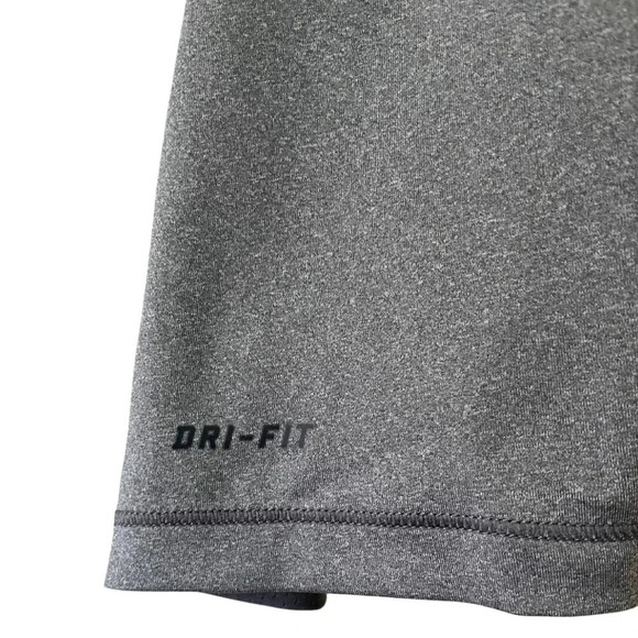 Nike Pro Dri Fit Women's Large Gray Perforated Back Active Shirt - Short Sleeves - Picture 4 of 8